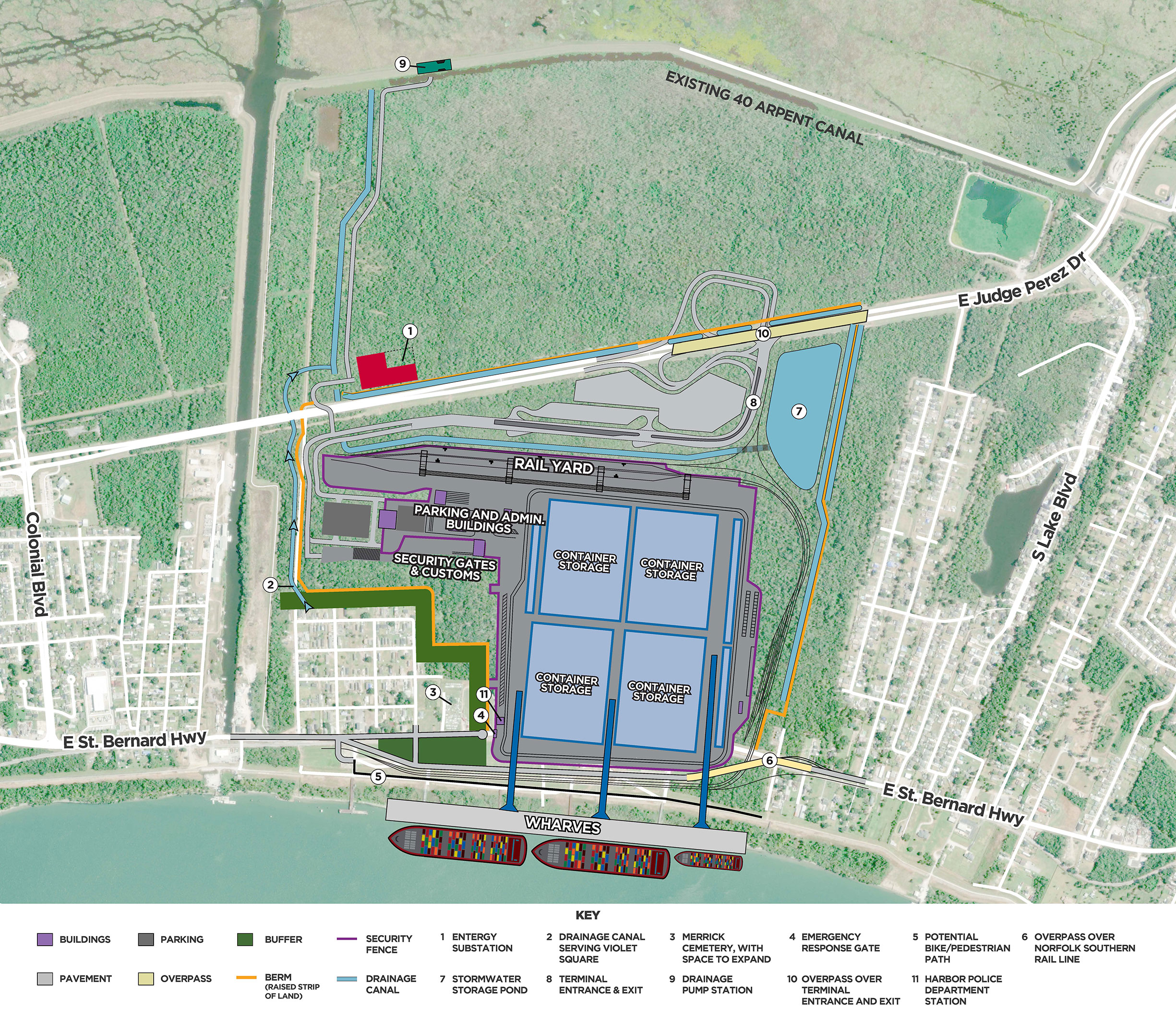 Map showing Full Build Out