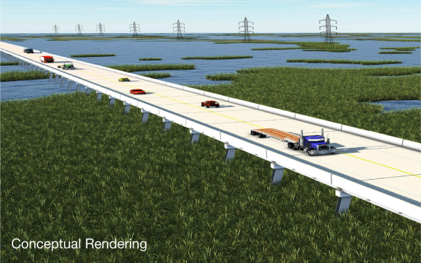 Conceptual Rendering of Roadway Project